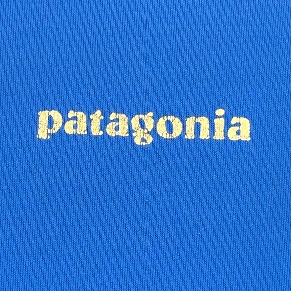 Patagonia Common Thread Initiative Blue Raglan Sleeve Round Neck T Shirt Size S - Picture 3 of 5